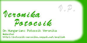 veronika potocsik business card